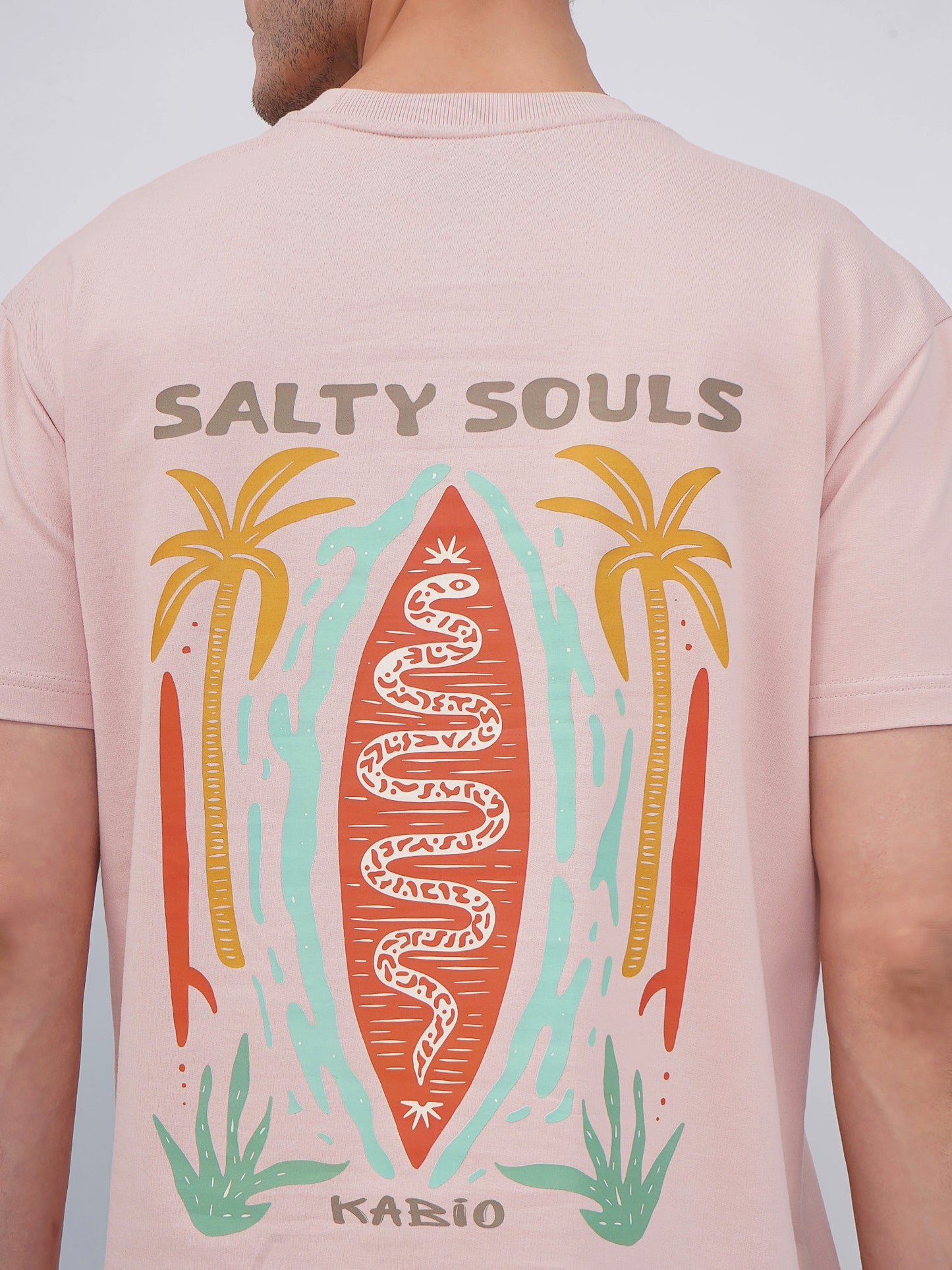 Dusty Pink Oversized Graphic T-Shirt