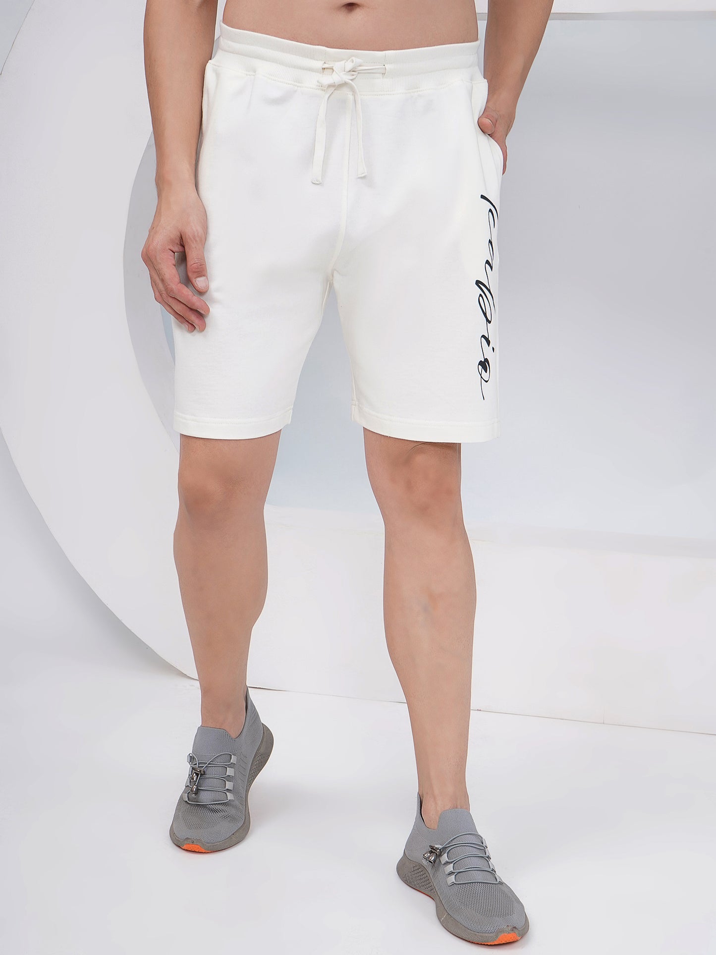 Off-White Men's Printed Cotton Shorts – KMSH003