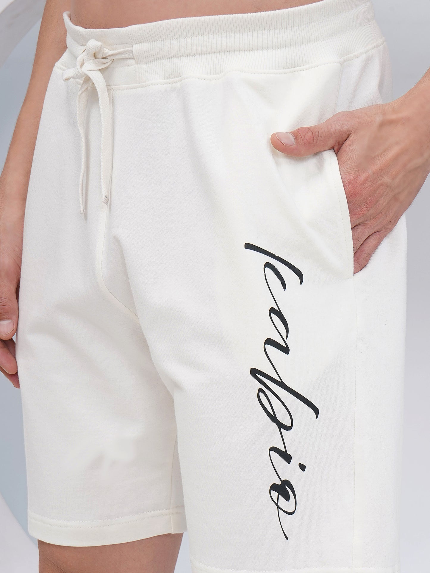 Off-White Men's Printed Cotton Shorts – KMSH003