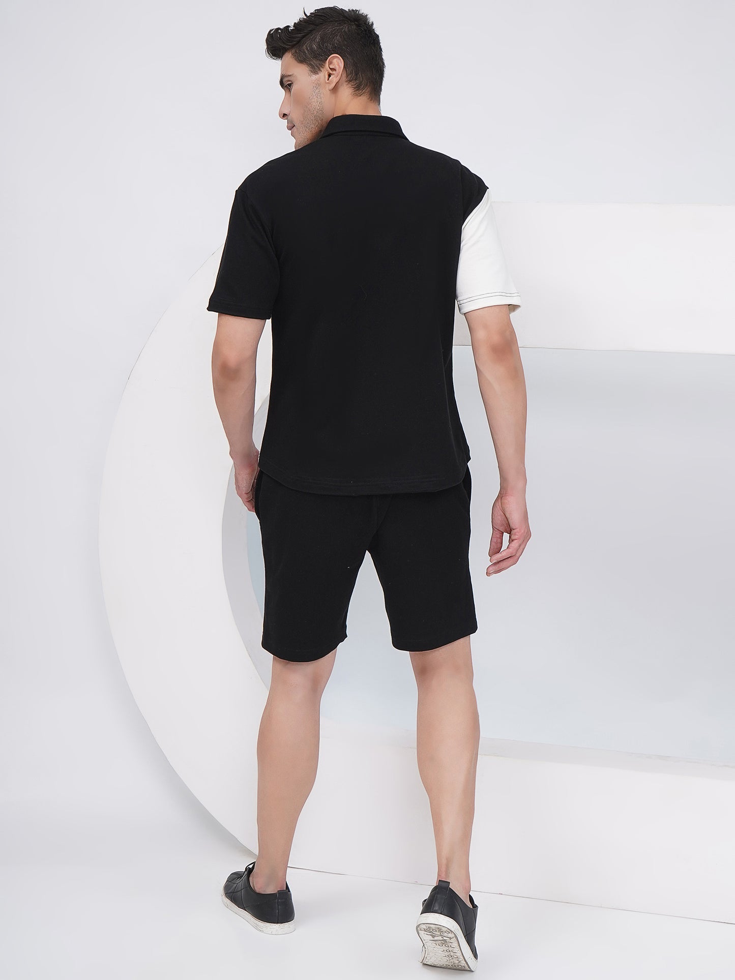 Men’s Monochrome Panel Co-Ord Set – KMCS003