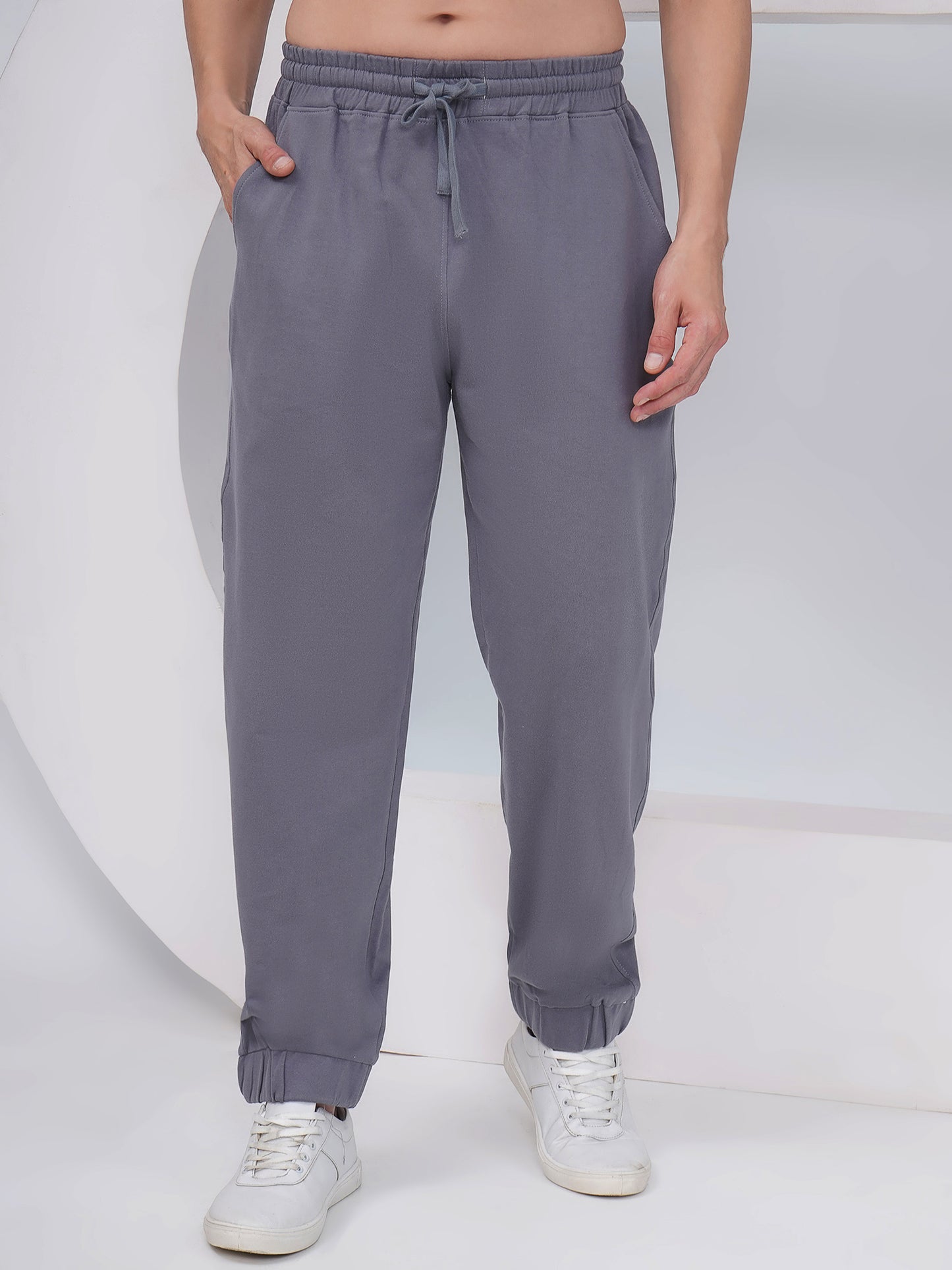Slate Grey Men’s Cotton Joggers – KML002