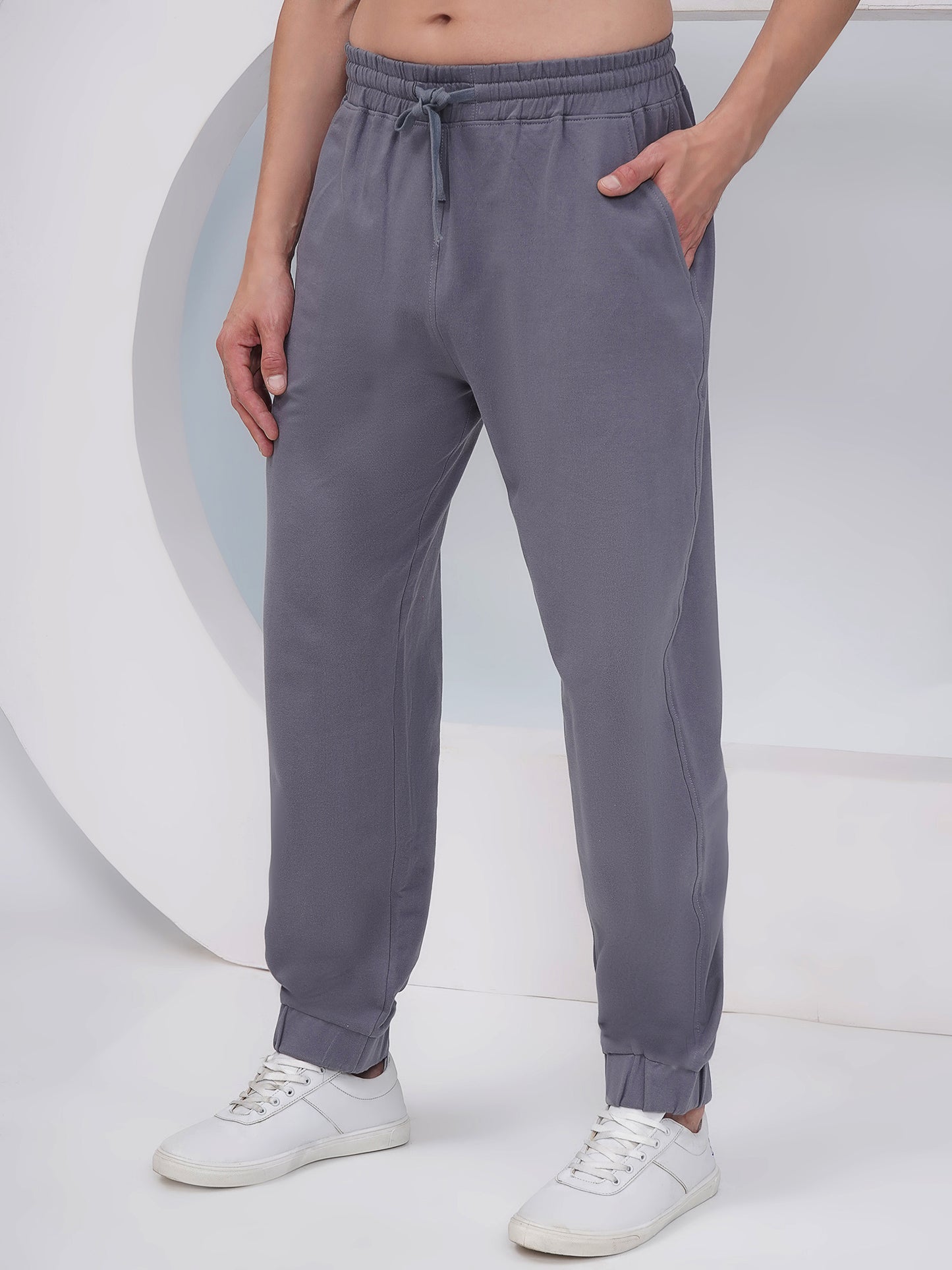 Slate Grey Men’s Cotton Joggers – KML002
