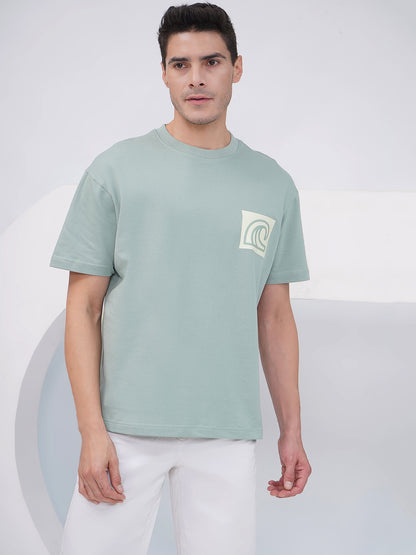 Sage Oversized Graphic T-Shirt- KMOT008