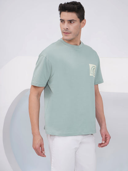 Sage Oversized Graphic T-Shirt- KMOT008