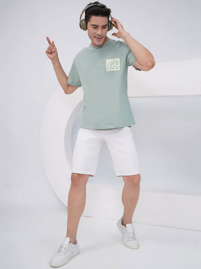 Sage Oversized Graphic T-Shirt- KMOT008