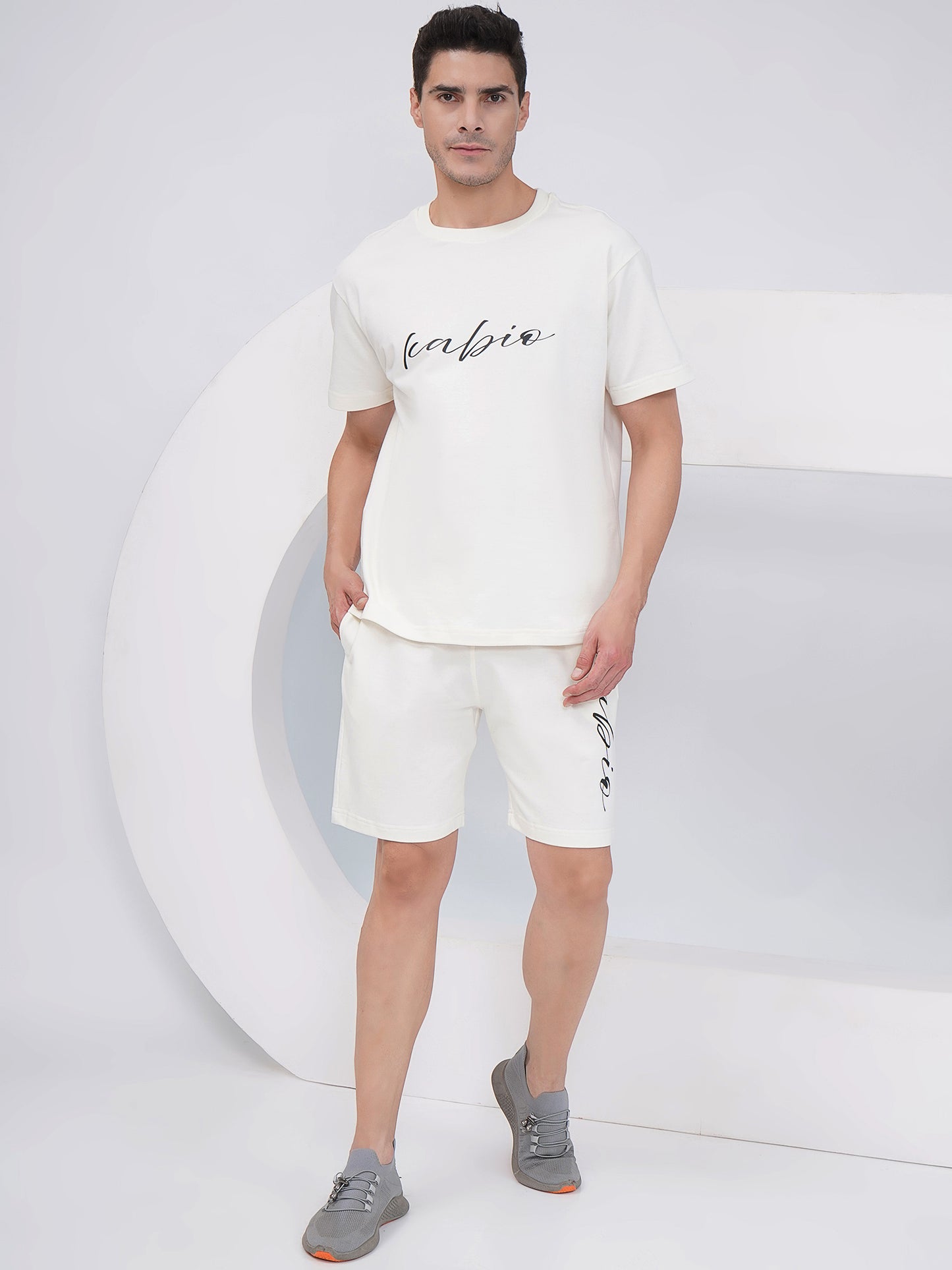 Off-White Men's Printed Cotton Shorts – KMSH003