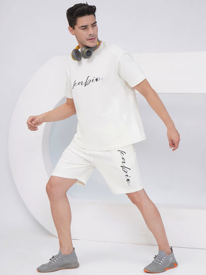 Off-White Men's Printed Cotton Shorts – KMSH003