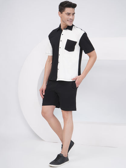 Men’s Monochrome Panel Co-Ord Set – KMCS003