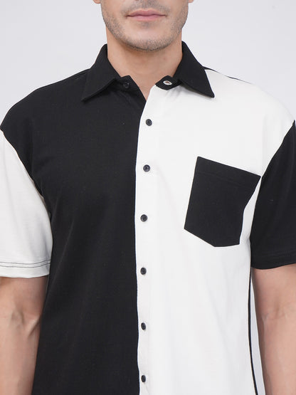 Men’s Monochrome Panel Co-Ord Set – KMCS003