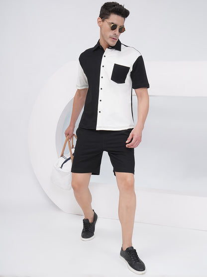 Men’s Monochrome Panel Co-Ord Set – KMCS003