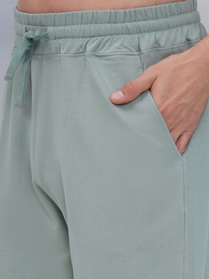 Sage Green Cargo Joggers-KML001